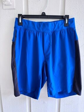 lululemon athletica Royal Blue Athletic Shorts with Black Panels